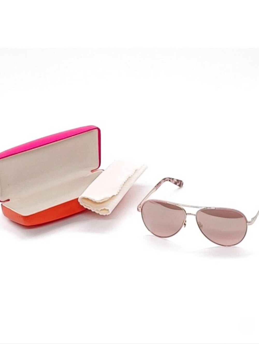 New Kate Spade New York 100% UV Protection Varese RoseGold Aviator Sunglasses - Picture 4 of 11